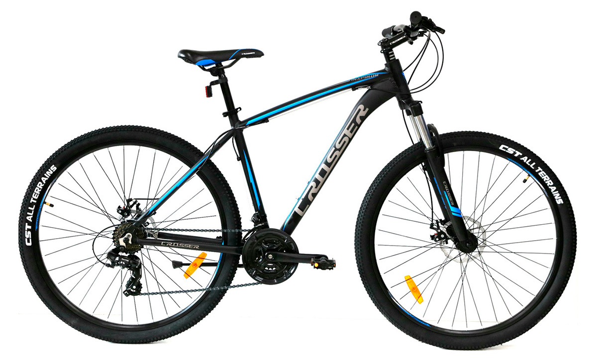 Фотография Велосипед Crosser Inspiron Hidr 29" 2021, размер XL, Черно-синий